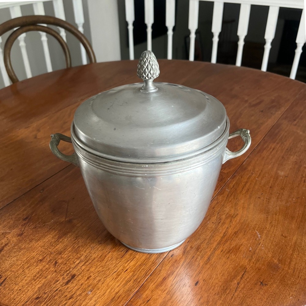 Vintage Seymour Mann "Old Colonial Pewter" Insulated‎ Ice Bucket